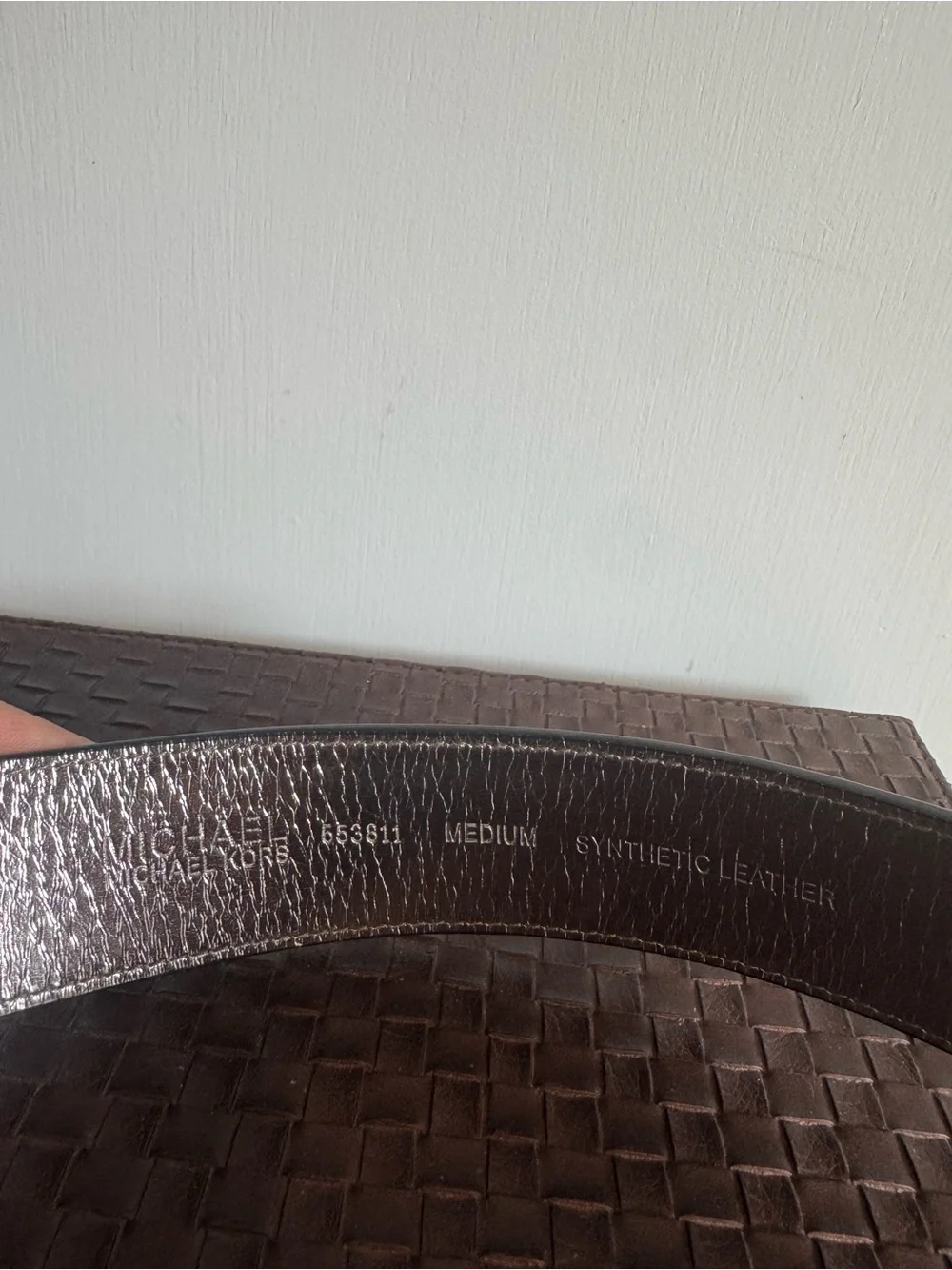 Michael Kors Black Leather Belt